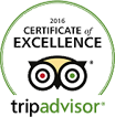 Tripadvisor Certificate of excellence